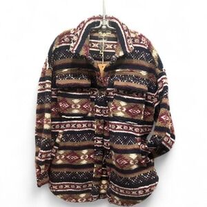 Women's oversized Aztec Sherpa style jacket NWT‎ by Listicle size medium (m4)